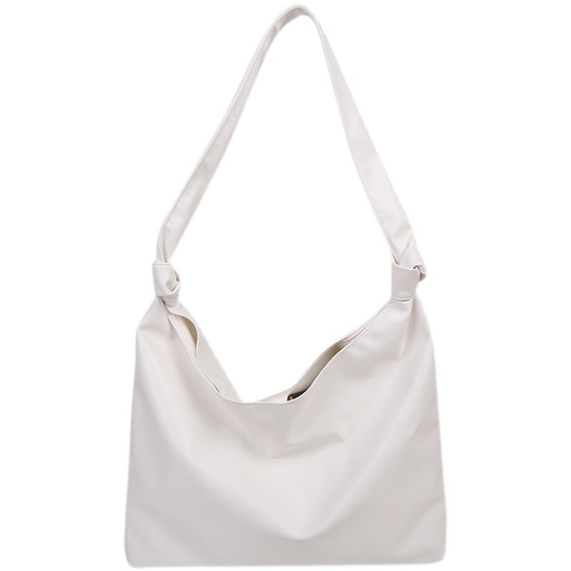 Minimalist Hobo Bag Large Capacity Shoulder Bag Faux Leather Handbag For Work Travel