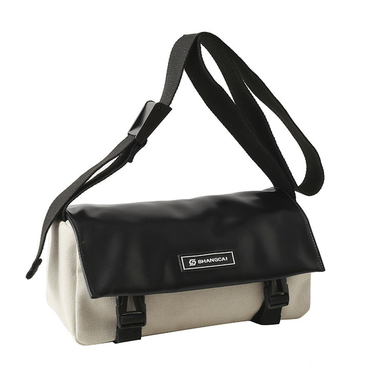 Retro Canvas Crossbody Bag Single Shoulder Bag Casual Messenger Bag For Daily Use