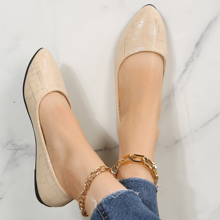 Pointed Toe Ballet Flats Casual Soft Slip On Classic Shoes