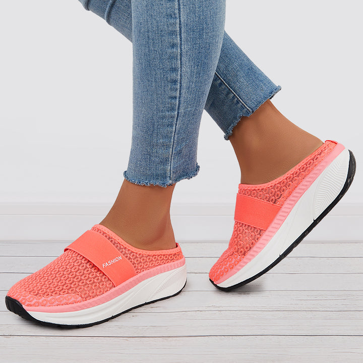 Platform Mesh Orthopedic Walking Half Drag Slide Sneakers