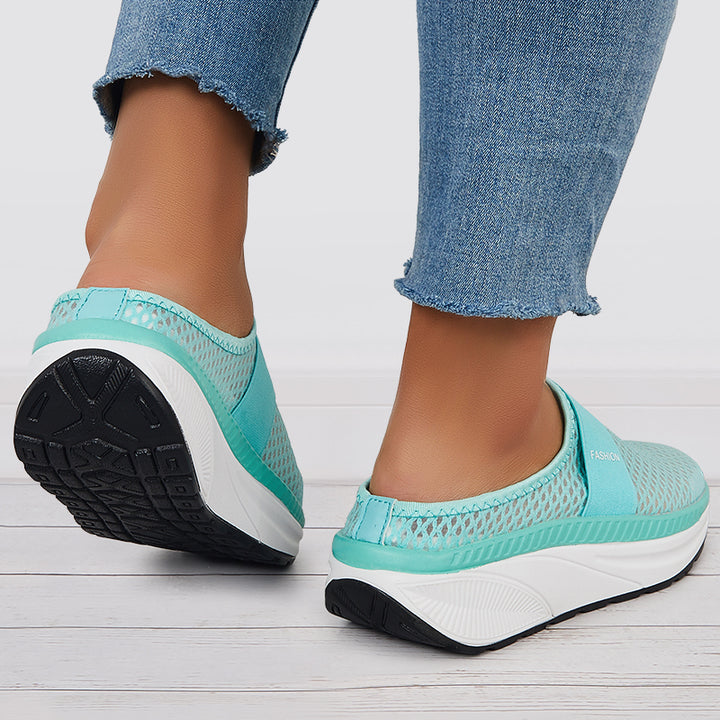 Platform Mesh Orthopedic Walking Half Drag Slide Sneakers