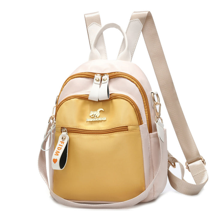 Casual Large Capacity Backpack Trendy Color Contrast Daypack Cute Shool Bag for Student