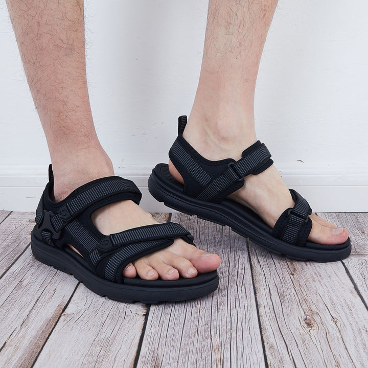 Men's Summer Sports Sandals Velcro Straps Beach Shoes