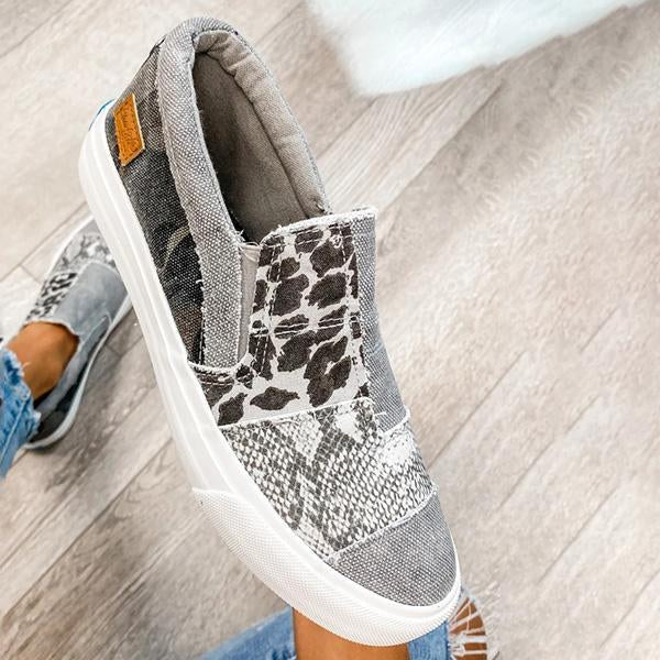 Casual Slip on Platform Sneakers Flat Heel Loafer Shoes