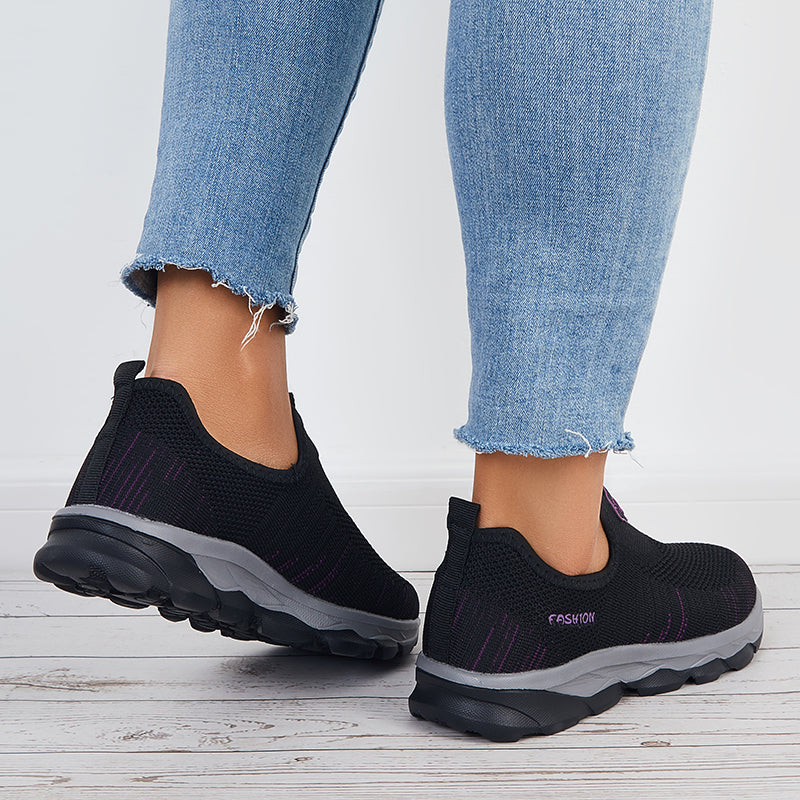 Women Breathable Sneakers Slip on Casual Walking Shoes