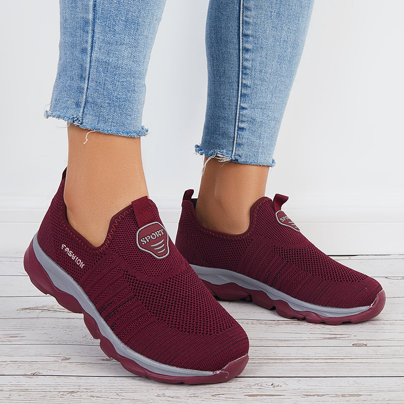 Women Breathable Sneakers Slip on Casual Walking Shoes
