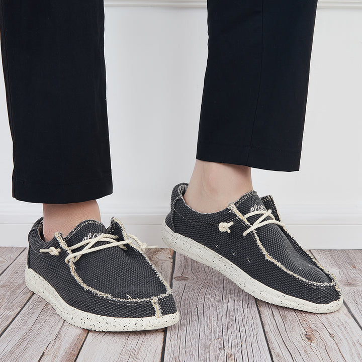 Men's and Women‘s Round Toe Lightweight Flats Slip on Sneakers Walking Shoes