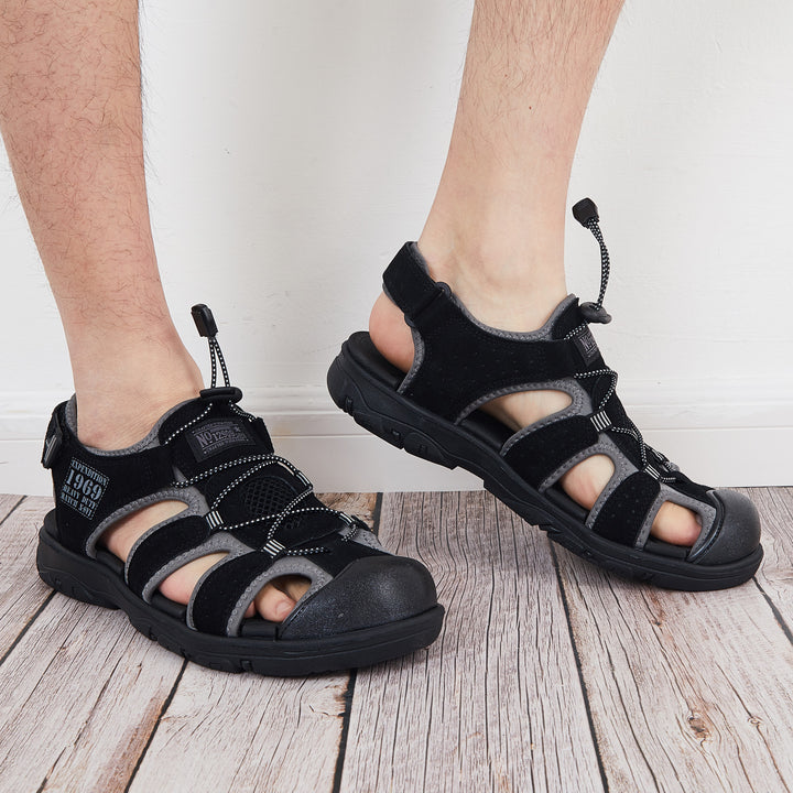 Men's Waterproof Hiking Sandals Summer Closed Toe Sport Sandals