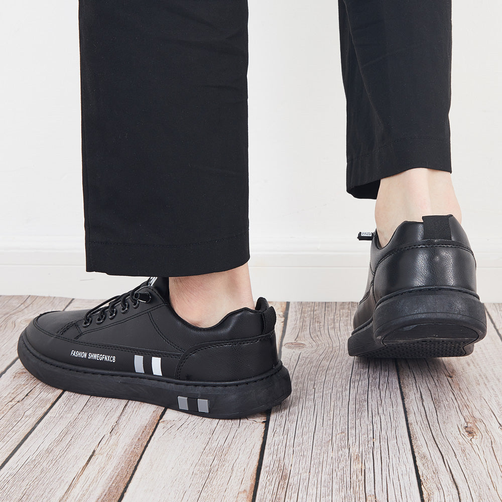 Men's Slip On Sneakers Casual Walking Uniform Shoes