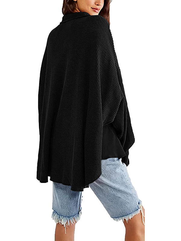 Women Oversized Corduroy Button Down Shirts Long Sleeve Jacket Coat