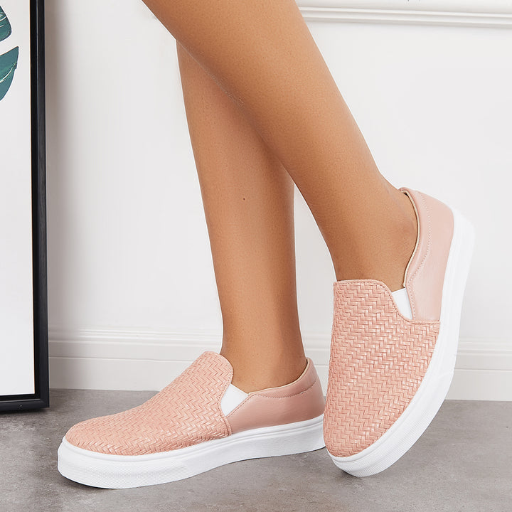 Casual Low Top Loafers Slip on Walking Shoes