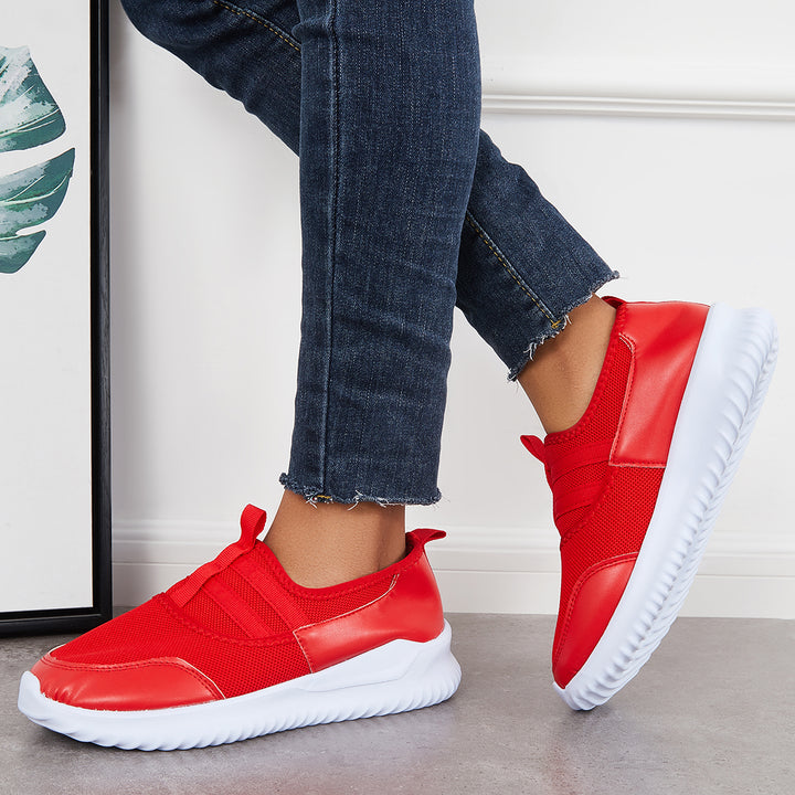Lightweight Slip on Sneaker Mesh Knit Casual Walking Shoes