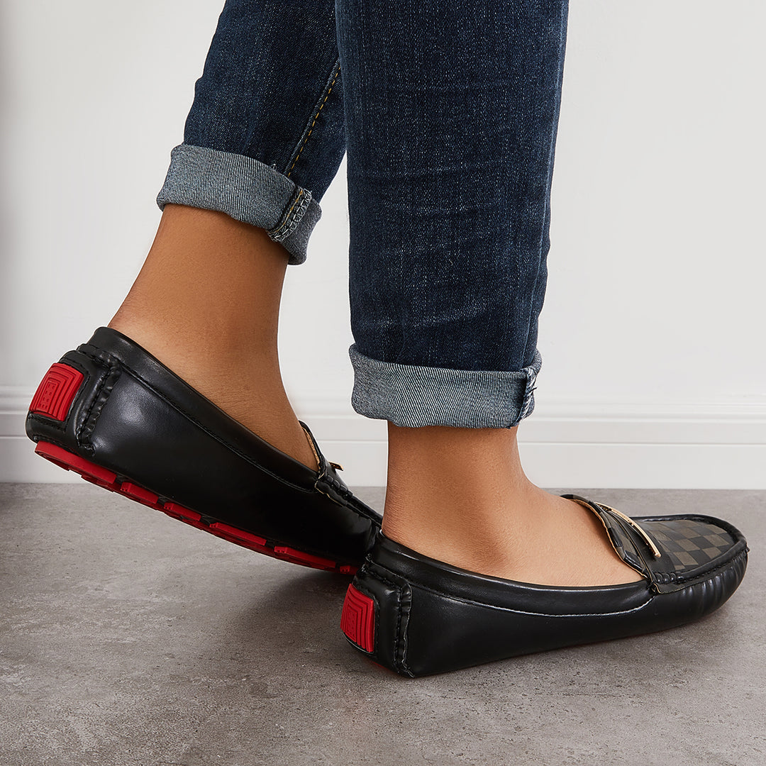 Casual Round Toe Slip on Loafers Flat Walking Shoes