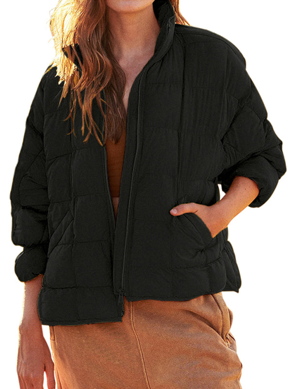 Women Winter Coats Lightweight Jackets Oversized Long Sleeve Puffer Warm Outerwear