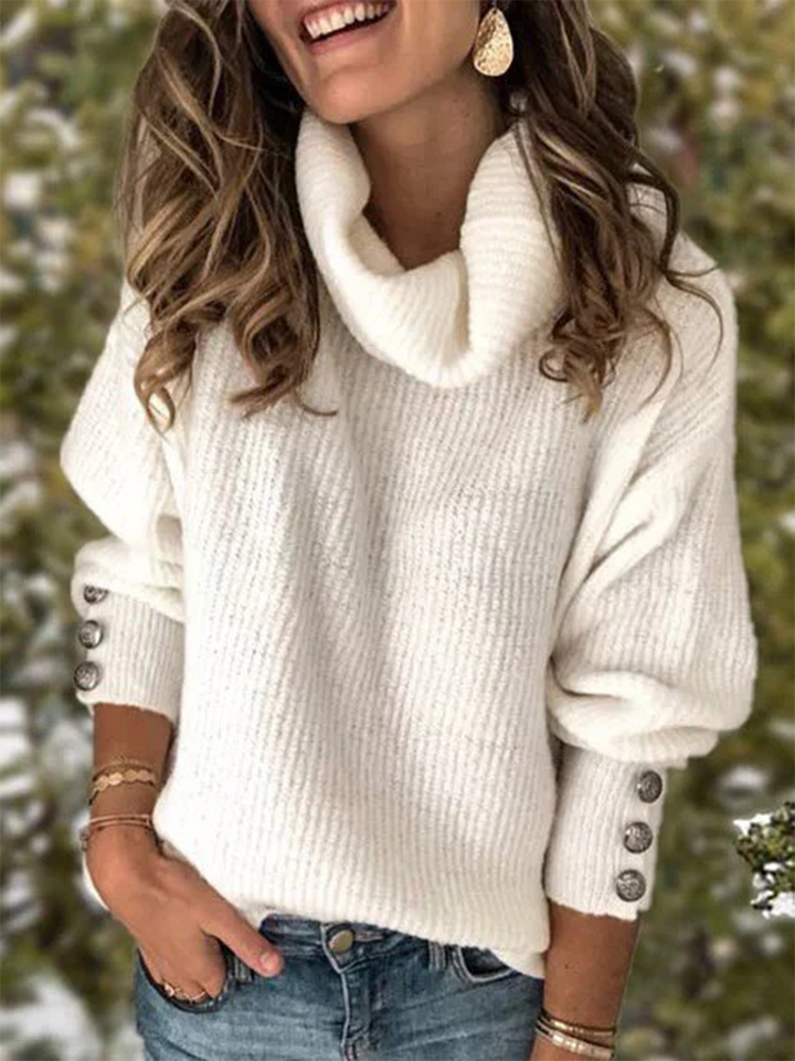 Women's Oversized Turtleneck Chunky Pullover Sweaters Winter Cowl Neck Long Sleeve Slouchy Loose Knit Sweaters