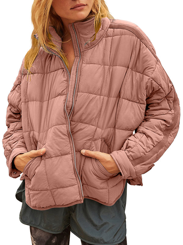 Women Winter Coats Lightweight Jackets Oversized Long Sleeve Puffer Warm Outerwear