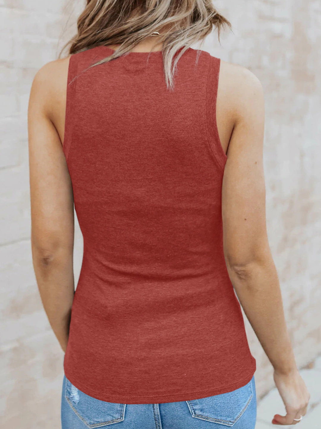Women's Crewneck Tank Tops Summer Sleeveless Fitted Shirts