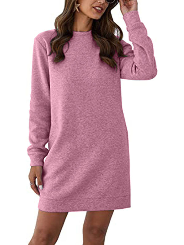 Womens Long Sleeve Sweatshirt Casual Pullover Tops Loose Fit Crewneck Sweatshirts