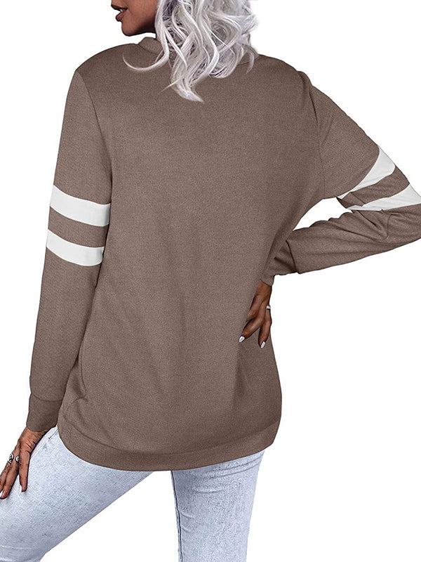 Women's Ribbed Button Down Long Sleeve Henley Shirts Pullover Tops