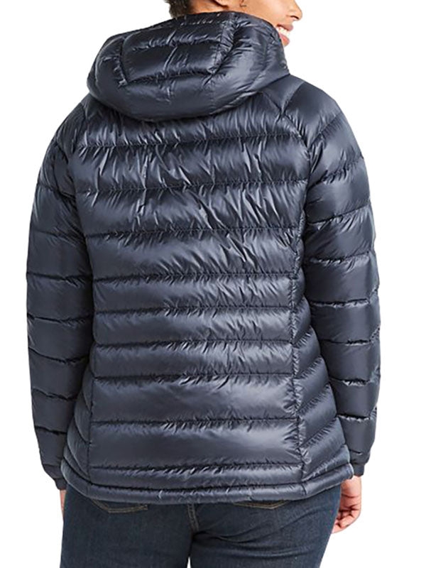 Women Lightweight Long-Sleeve Full-Zip Water-Resistant Hooded Puffer Jacket