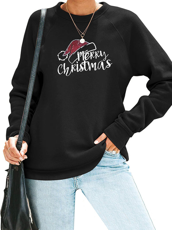 Women Casual Long Sleeve Crewneck Pullover Hoodies Cute Graphic Cotton Tops