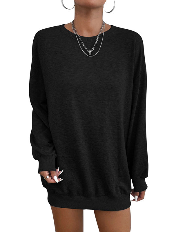 Women Loose Crewneck Oversized Sweatshirts Long Sleeve Casual Pullover Tops