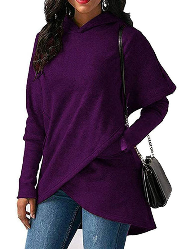 Women Crewneck Hoodies Tunic Sweatshirts Long Sleeve Tops Pullovers