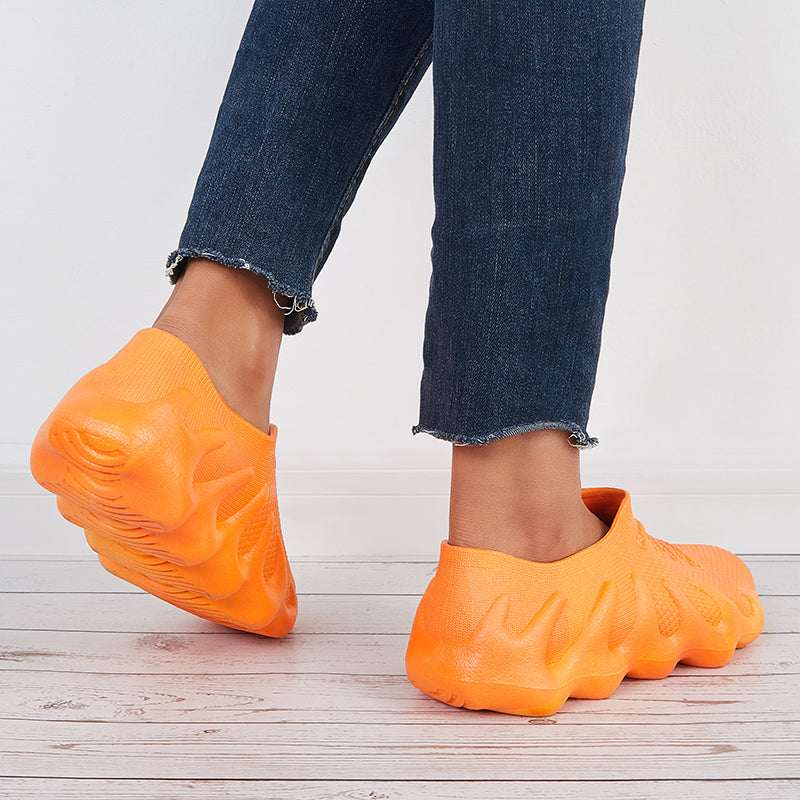 Women Slip on Waterproof Low Top Rain Shoes