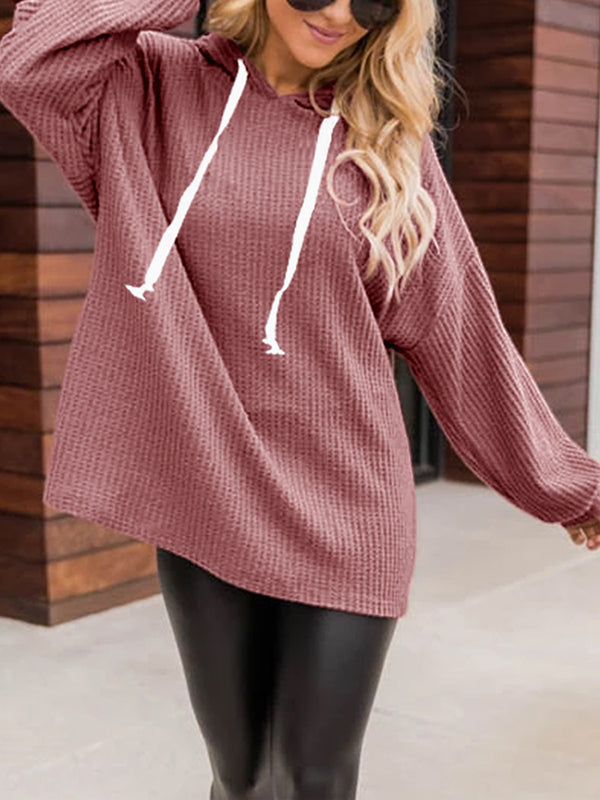 Women Tunics Tops Shirts Long Sleeve Hoodie Loose Fitting Pullover Blouses