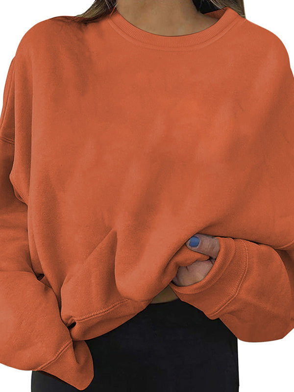 Women Casual Long Sleeve Sweatshirt Crew Neck Cute Loose Pullover Tops